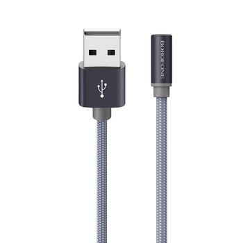 CABLU DATE BOROFONE MICROUSB BX26 , 2.4A 1m gri