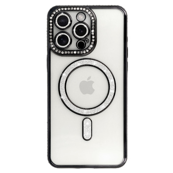 HUSA SPATE MAG SAFE Bling Samsung Galaxy S25 negru