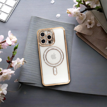HUSA SPATE MAG SAFE Bling Samsung Galaxy S25 gold