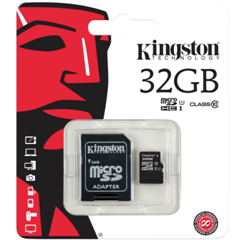 Card de memorie KINGSTON MicroSDXC, cu adaptor, CL10, 32GB