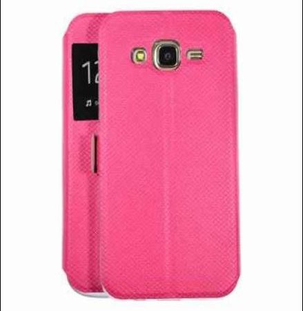 Husa book magnet lateral - SAMSUNG J2 (2016) Roz