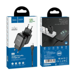 Incarcator retea Hoco N2 cu cablu Microusb 1xusb 2.1A negru