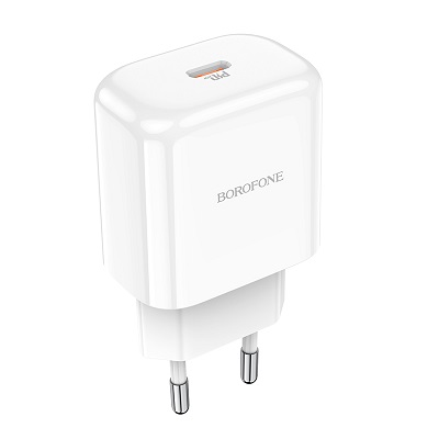ADAPTOR PRIZA USB-C BOROFONE BN3 PD 20W alb