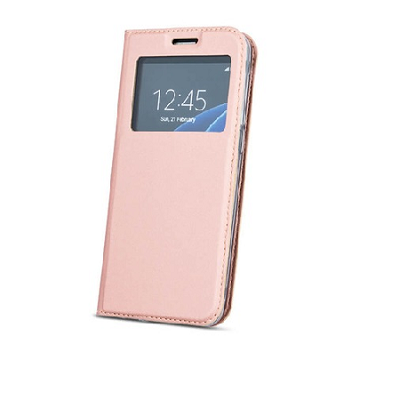 Husa book smart look - HUAWEI P10 LITE Rose-Gold