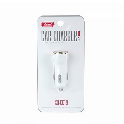 Adaptor auto XO-CC19 2xusb 2.4A alb